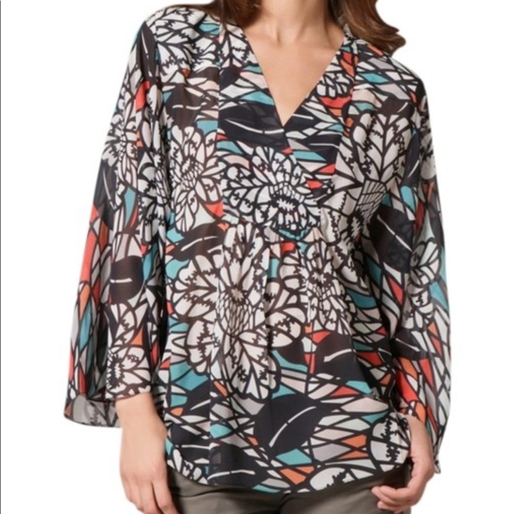 Matthew Williamson Silk Chiffon Kimono Top
